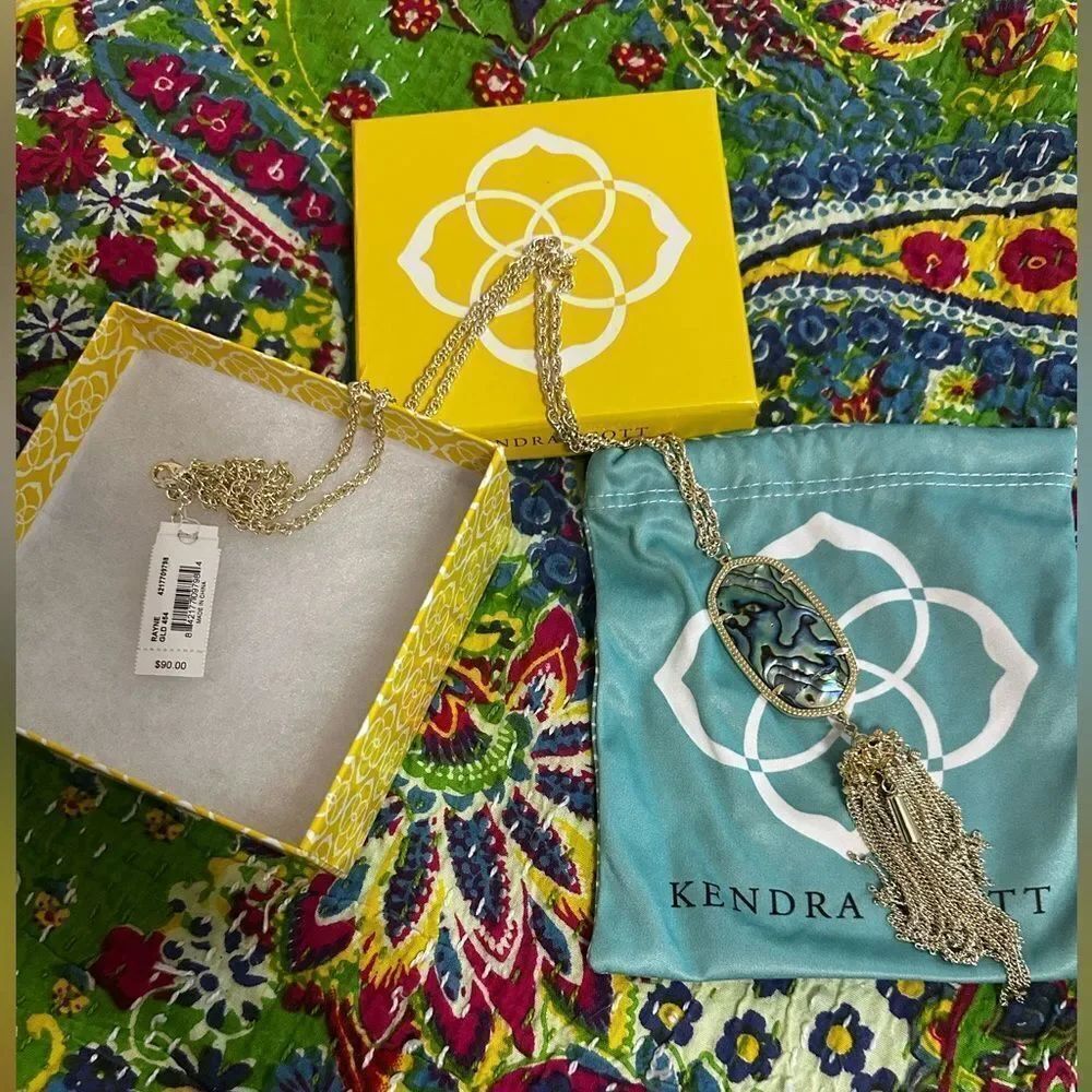 NIB Kendra Scott Rayne Gold Tassel Necklace